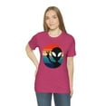 thumbnail image 5 of Bella Canvas 3001 Peace Alien Rainbow T-Shirt, Retro Alien T-Shirt, 5 of 10