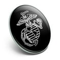 thumbnail image 2 of Marines USMC White on Black Eagle Globe Anchor Logo Officially Licensed Metal 1.1" Tie Tack Hat Lapel Pin Pinback, 2 of 8