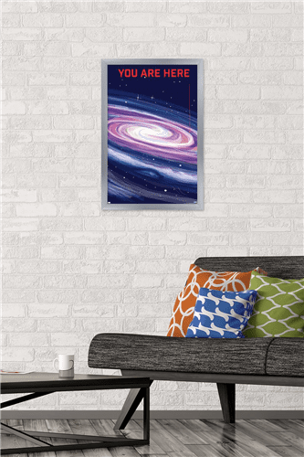 Well This Is Awkward - You Are Here Wall Poster, 14.725" x 22.375" Framed