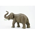 thumbnail image 4 of Elephant, Asian Bull, Museum Quality, Rubber Animal, Hand Painted, Realistic Toy Figure, Model, Replica, Kids, Educational, Gift, 7" CH469 BB152, 4 of 10