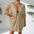 thumbnail image 4 of Mujeres Cover Ups para Trajes de Baño Cover Ups de Verano para las Mujeres, Moda sin Mangas Sólido Casual Beach Bikini Cover Up Vestido, 4 of 8