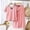Pink, variant on Amidoa Girls 2 Piece Outfits Summer Clothes Solid Color Cute Short Sleeve T-Shirt and Shorts Casual Kids Clothing Sets,Gray Size 7