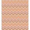 thumbnail image 3 of Peach Duvet Cover Set, Old Fashion Zigzag Chevron Pattern with Warm Color Scheme Vintage Retro Design Print, Decorative 3 Piece Bedding Set with 2 Pillow Shams, Queen Size, Multicolor, by Ambesonne, 3 of 3
