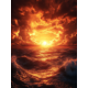 thumbnail image 1 of Qisvanset Framed Canvas Wall Art 12x16 Inch Golden Hour Storm Sunset Nature Wall Decor, 1 of 5