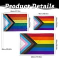 thumbnail image 3 of Rainbow Stick Flag,&nbsp;Hand-Held Flag On Stick,Handheld Pride Flags,Banners for Parades Festivals Party Decorations And Outdoor Events Desk Decor Pride Rainbow Flags Hand Waving Festival Flag, 3 of 9