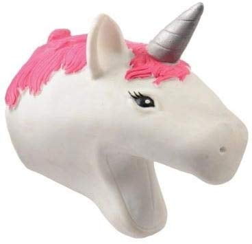 Unicorn Hand Puppet Stretchy Rubber 