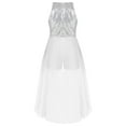 thumbnail image 4 of CHICTRY Girls Teens Overlay Shiny Sequins Romper Dress Sleeveless Sequins Birthday Prom Party Gown Ivory 6, 4 of 5