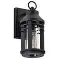 thumbnail image 6 of Nuvo Lighting Wilton 1 Light Small Wall Lantern Matte Black with Clear Seeded Glass, 6 of 19