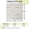 thumbnail image 2 of Bohemian Chic Floral Square Tablecloth 34x34 Inch Table Cover with Elastic Hem for Indoor Outdoor Kitchen Patio Use, 2 of 6