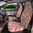 thumbnail image 2 of Cute Strawberry Car Seat Covers Trendy Car Seat Covers Kawaii Pink Car Accessories Pink Floral Women Front Seat Covers, 2 of 6