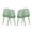 Green, variant on GDF Studio Yazmeen Outdoor Modern Dining Chair, Set of 4, Green
