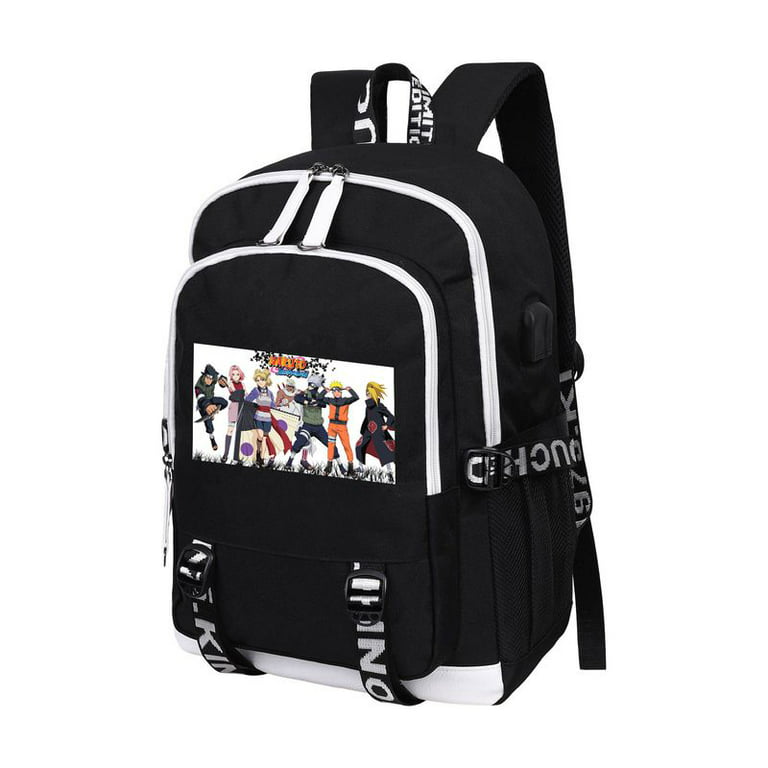 SHIYAO Anime Naruto Backpack with Pencil Case and USB Charging Port, School  Bookbags for Women Men 