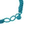 thumbnail image 2 of Shop LC Turquoise Multi Strand Layered Big Chunky Choker Beaded Necklace for Women Jewelry Gifts for Women Seed Beads Size 26"  Boho Western Birthday Gifts, 2 of 6