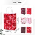 thumbnail image 3 of Gnwei 1Pcs Valentine's Day Tote Bags Bulk with Handle Heart Reusable Treat Gift Bags Non Woven Gift Wrap for Valentine's Day Wedding Birthday Party Favor Supplies, 3 of 4
