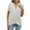 Khaki1, variant on JGGSPWM Summer Cross Wrap Tops for Women Deep V Neck Short Sleeve Casual Slim Fit Ruched T Shirts Pink XL