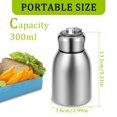 thumbnail image 3 of Wekvgz 2 Pcs Mini Stainless Steel Water Bottle 10oz Insulated Water Bottle Leakproof Travel Mug Portable Small Water Bottle for Home School Office Camping, 3 of 13
