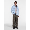 thumbnail image 2 of No Boundaries Denim Shacket with Long Sleeves, 100% Cotton 14 oz Denim, Men's XS-4XLT, 2 of 4