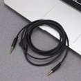 thumbnail image 4 of EeaseCA 1pc Game Headphone Cable Earphones Conversion Line Replacement Headset Wire Earphone Audio Cable for A10 (with Gear Model, Black), 4 of 8