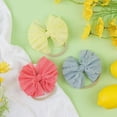 thumbnail image 3 of Dalrosia 3PCS Baby Girls Headbands Soft Elastic Headbands Newborn Lace Hair Bow Hair Accessories for Infant Baby Toddler Girls, 3 of 4