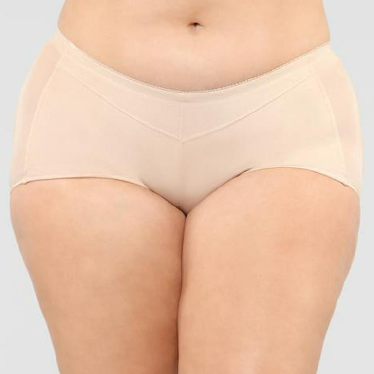 Fashion (Beige-2 In 1)Women High Waist Flat Belly Panties Plus Size Seamless  Shorts Body Shaping Boxers Safety Shorts Slimming Underwear XXL DOU