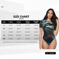 thumbnail image 4 of Picia Starry Sky Colorful Crocodile A Womens One Piece Swimsuits Modest Tummy Control Bathing Suits Lace Up Slimming Swim Suit-Large, 4 of 9