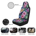 thumbnail image 6 of Jeiento Tropical Flower Car Seat Covers Front Seats Only 2 PCS Front Seat Cover Set Interior Covers Fashion Auto Interior Accessory for Car Sedan Truck SUV, 6 of 7