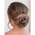 thumbnail image 2 of Baroque Bride Wedding Hair Comb Crystal Side Comb Pearl Bridal Hair Piece Vintage Bride Headpiece Wedding Hair Accessories for Women and Girls, 2 of 4