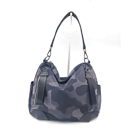 Women’s Nylon Multi Zipper Pocket Shoulder Crossbody Bag