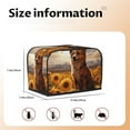 thumbnail image 5 of Sikiie Vintage Cute Corgi Sunflower Toaster Covers 2 Slice Dustproof Toaster Cover Bread Machine Cover, Dustproof Cover - 11.4" x 7.5" x 7.9", 5 of 7