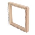 thumbnail image 3 of Wooden Knitting Loom, 12 Inch 20 Rows, Handmade Block Weaving Tool for DIY Weaving Pegs Crochet Needlework Tools with Non Detachable Hooks, Suitable for Making Cushions, Scarves,, 3 of 7