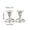 Silver, variant on Solid Color Candlestick Holder Pair Vintage Metal Candle Holders Set of 2 Minimalist Gold Silver Finish 2.76x2.76 Inch Small Modern Decor for Table Centerpiece Wedding Romantic Dinner