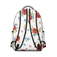thumbnail image 3 of Pioneer Flower Floral Print Pattern Backpack for School, Cute School Bag with Adjustable Shoulder Straps and Padded Back, 15.3"x11"x7.1", 3 of 5