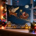 thumbnail image 4 of Christmas Pillow Covers for Decorations Indoor18x18" Christmas Pillow Covers Decorative Pillow Cases with Soft Fabric Hidden Zipper Cushion Covers, 4 of 7