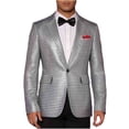 thumbnail image 1 of Hombres Blazer Chaqueta Casual Suelta Moda a Damas Botón de Bolsillo de Manga Larga Solapa Superior Blazer Chaqueta Traje para Hombres, 1 of 6