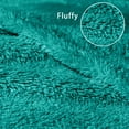 thumbnail image 3 of Exclusivo Mezcla King Size Flannel Fleece Blanket, Super Soft Velvet Plush Bed Blanket, 90x104 Inches, Teal, 3 of 7