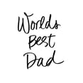 thumbnail image 2 of SD Graphics Studio 20x20 Black Ornate Wood Framed with Double Matting Museum Art Print Titled - Worlds Best Dad, 2 of 4
