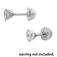 thumbnail image 4 of Universal EZback Earring Backs Soft Clear Silicone and 10k White Gold Small 2 Pairs, 4 of 7