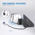 thumbnail image 5 of MOSTPLUS Pair Chrome Power Heated Tow Mirrors w/ White Running Light for 09-18 Ram 1500/2500/3500, 5 of 6