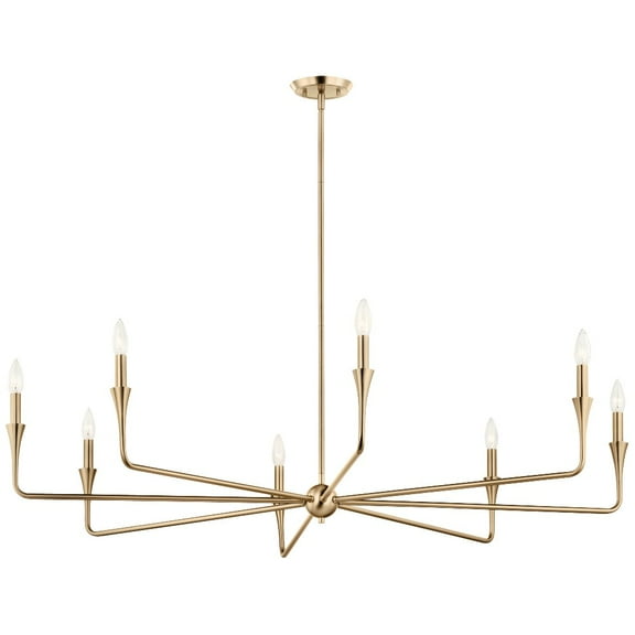 52691CPZ Kichler Lighting Alvaro - 8 Light Chandelier-23.25 Inches Tall and 50 Inches Wide-Champagne Bronze Finish