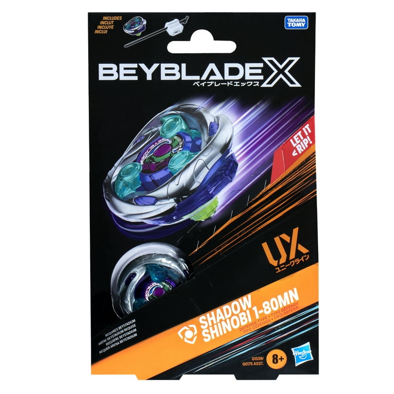 Beyblade X Shadow Shinobi 1-80MN UX Starter Pack Set with