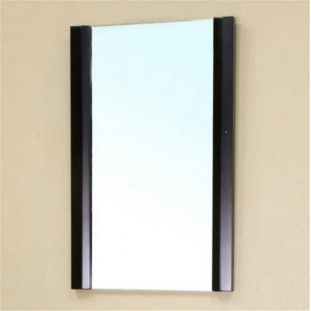 Bellaterra Home 203102-MIRROR Solid wood frame mirror-Black