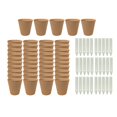 thumbnail image 1 of Macetas para viveros,Macetas para plántulas con 30 etiquetas,Macetas redondas biodegradables para viveros de granja,Vasos para plántulas versátiles,prácticos y ligeros,Macetas de turba para, 1 of 7