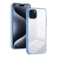 thumbnail image 2 of for iPhone 15 Plus Crystal Clear Case [Anti-Yellowing] Anti-Scratch Transparent Hard Back and Flexible Edge [Military Grade Drop Protection] Shockproof Phone Cover for iPhone 15 Plus, Blue, 2 of 8
