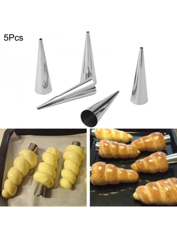 Stainless Steel Pastry Molds Cream Horn Cone Shape Bread Baking Mould