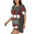 thumbnail image 3 of Womens Pajama Sets With Pocket, Chillin with My Gonme Lounge Sets Short Sleeve Sleepwear PJ Sets for Women, 3 of 6