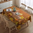 thumbnail image 3 of Thanksgiving Day Table Cover Wrinkle Resistant Washable Tablecolths Table Covers Happy Thanksgiving Fall Tablecloth for Fall Birthday Wedding Graduation Rectangle,60x84inch, 3 of 5
