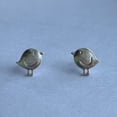 thumbnail image 2 of Howard's Stud Bud Birdie Silver Stud Earrings for Women, 2 of 3