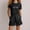 Black, variant on Spring Outfits for Girls Letter Print Short Sleeve Crew Neck Top with Sports Shorts Girl Clothes Black