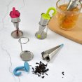 thumbnail image 2 of Tea Infuser Strainer Sieve Stainless Steel Infusers Teaware Tea Bags Leaf Filter Herbal Spice Filter Tools Kitchen Accessories GRAY, 2 of 6
