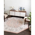 thumbnail image 3 of Rugs.com Aurelia Collection Rug – 7 Ft Octagon Rose Medium-Pile Rug Perfect For Living Rooms, Kitchens, Entryways, 3 of 3
